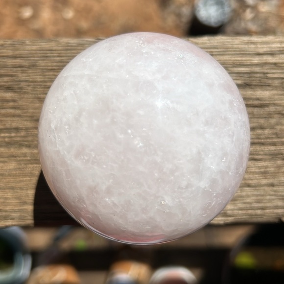 Rose Quartz Sphere - Picture 4 of 7